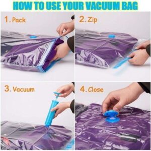 Sacs de compression sous vide pliables modernes, écologiques, de grande capacité, transparents et carrés, en PE PET, pour le salon