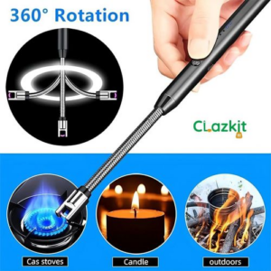 Briquet électronique coupe-vent à allumage par impulsions, rechargeable par USB, interface pratique, best-seller pour la cuisine