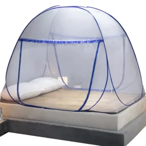 Moustiquaire pliable durable pour yourte mongole, permettant une installation facile de moustiquaires à double porte pour grands espaces