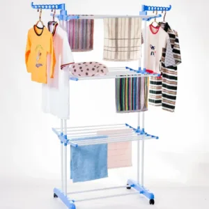 Séchoir à linge pliable pour grands vêtements, base pliable en acier inoxydable, sèche-linge